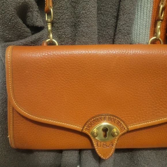 Dooney & Bourke Orange Leather Bag - Picture 3 of 7